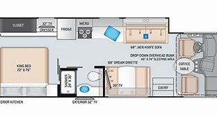 Floor Plan for THOR MOTOR HOME